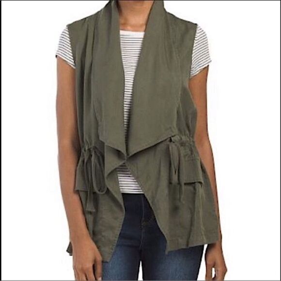 Sanctuary Army Green Utility Vest Size Large - Picture 1 of 7